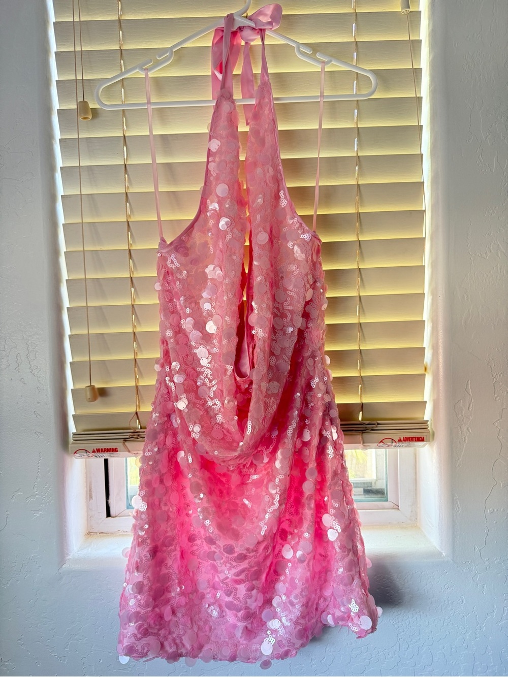 Pink Sequin Hello Molly Mini Dress
